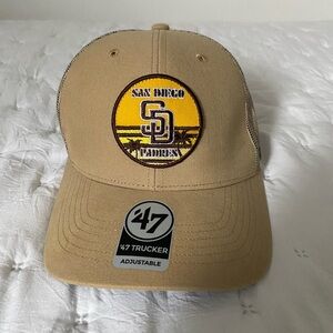San Diego Padres 47 Brand Trucker Hat, Great Condition